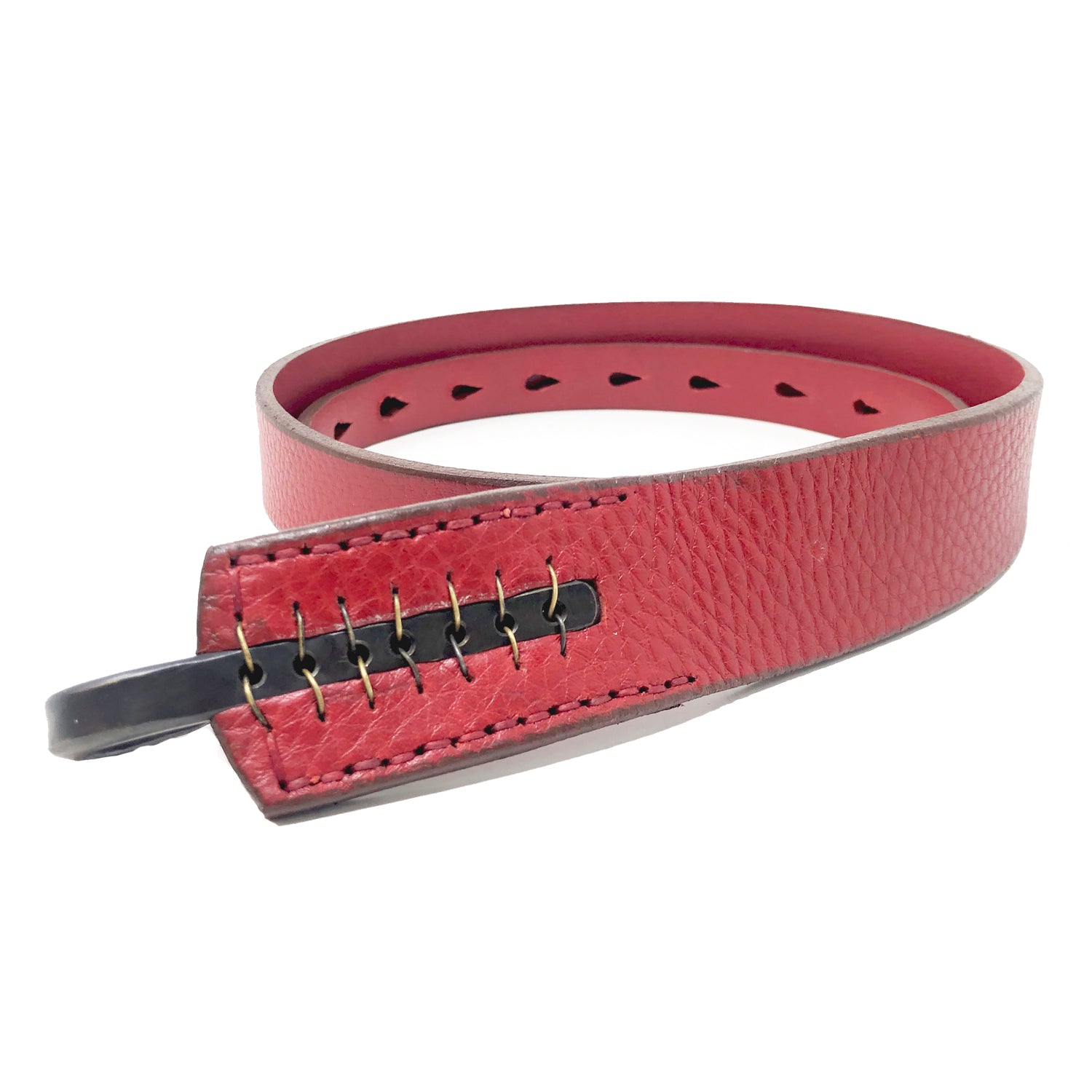 Multihole Hook Leather Belt