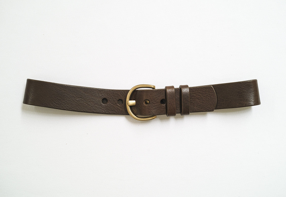 Fronhofer Skinny Leather Women's Belt, 2 cm / 0.78 in, Gold Buckle