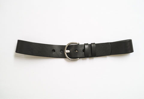 Horseshoe Contour Leather Belt