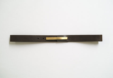 Horizontal Leather Belt